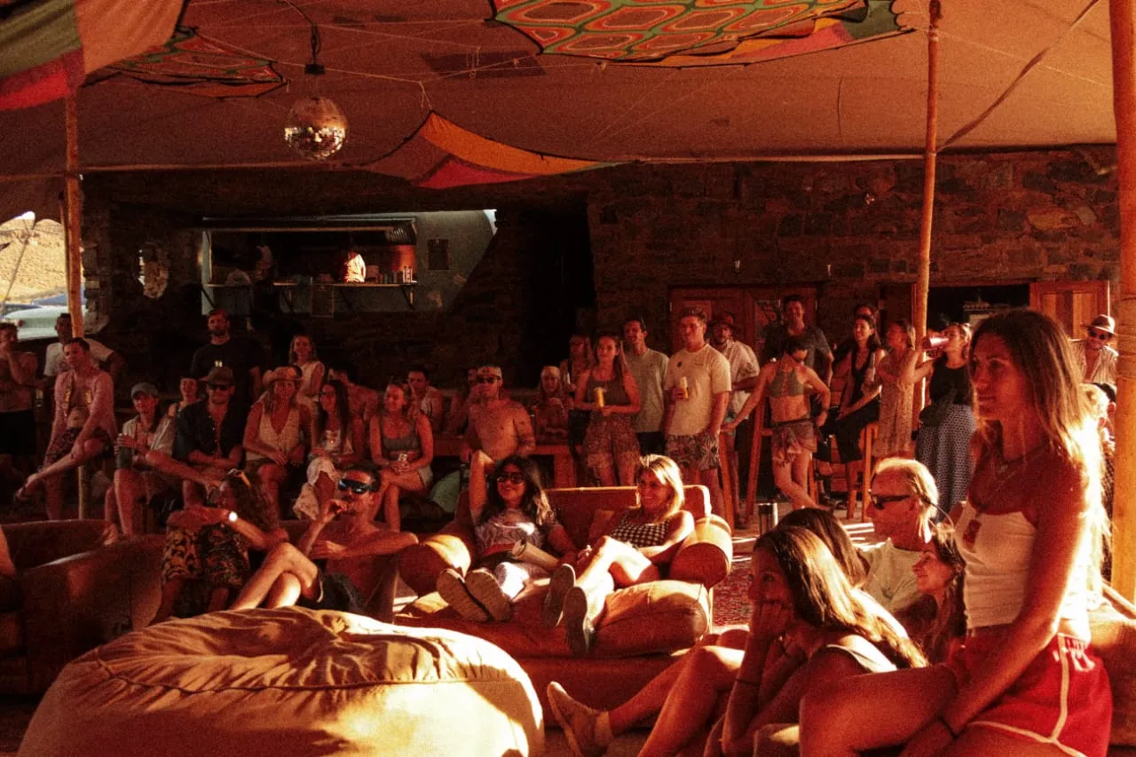 Festival lounge gathering